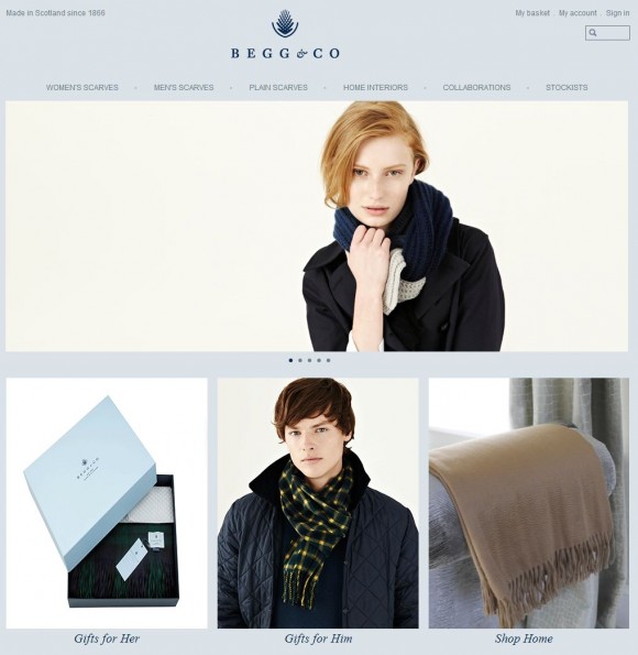 Begg & Co launches new e-commerce store for its luxury scarves, wraps ...