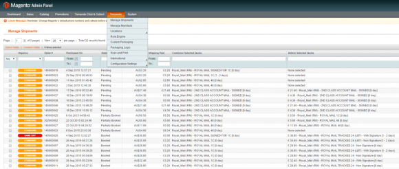 Temando - Managed Shipment Grid