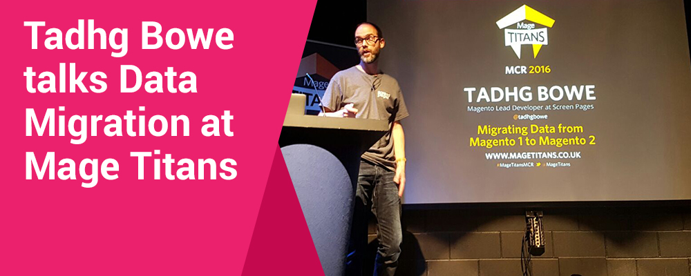 Tadhg Bowe talks at Mage Titans developer conference
