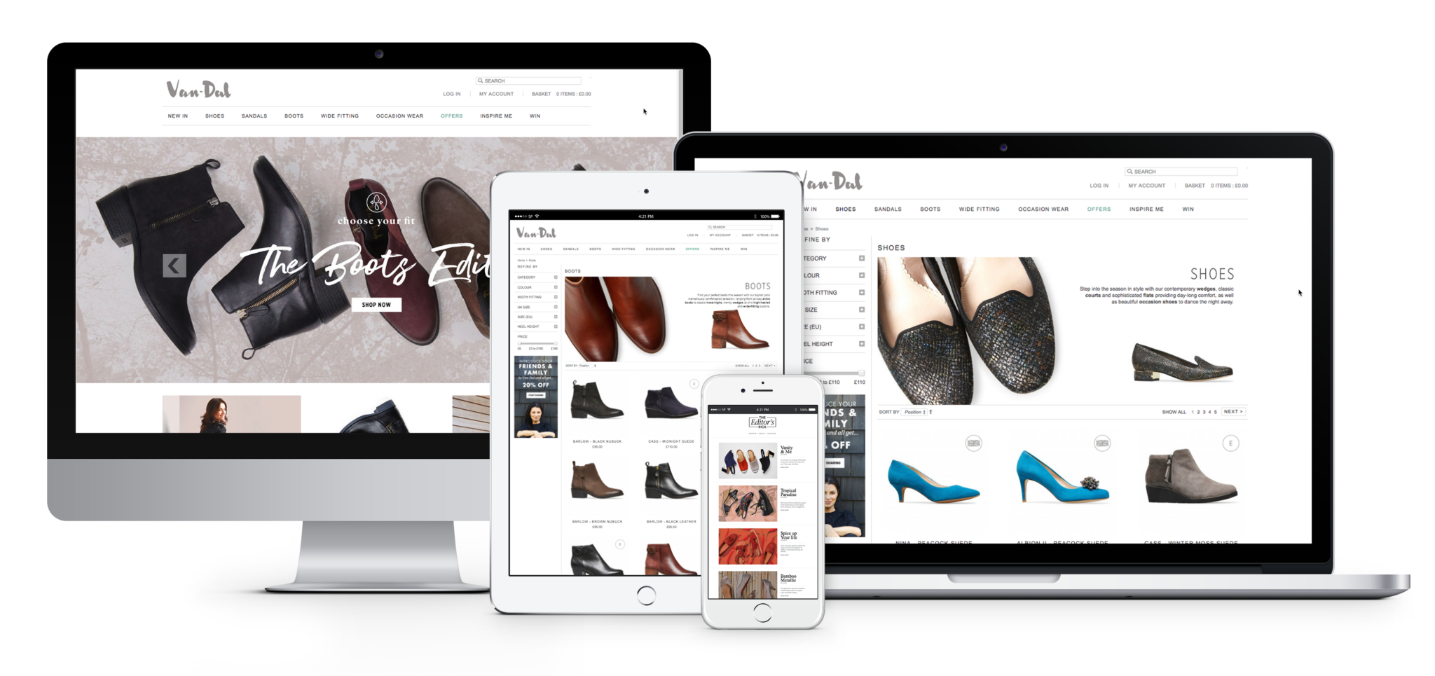 Van Dal Shoes Press Release Screen Pages